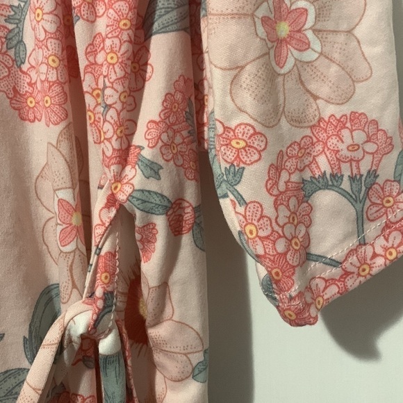 NWT Flora Nikrooz pink and green floral cami and robe set - Picture 5 of 14